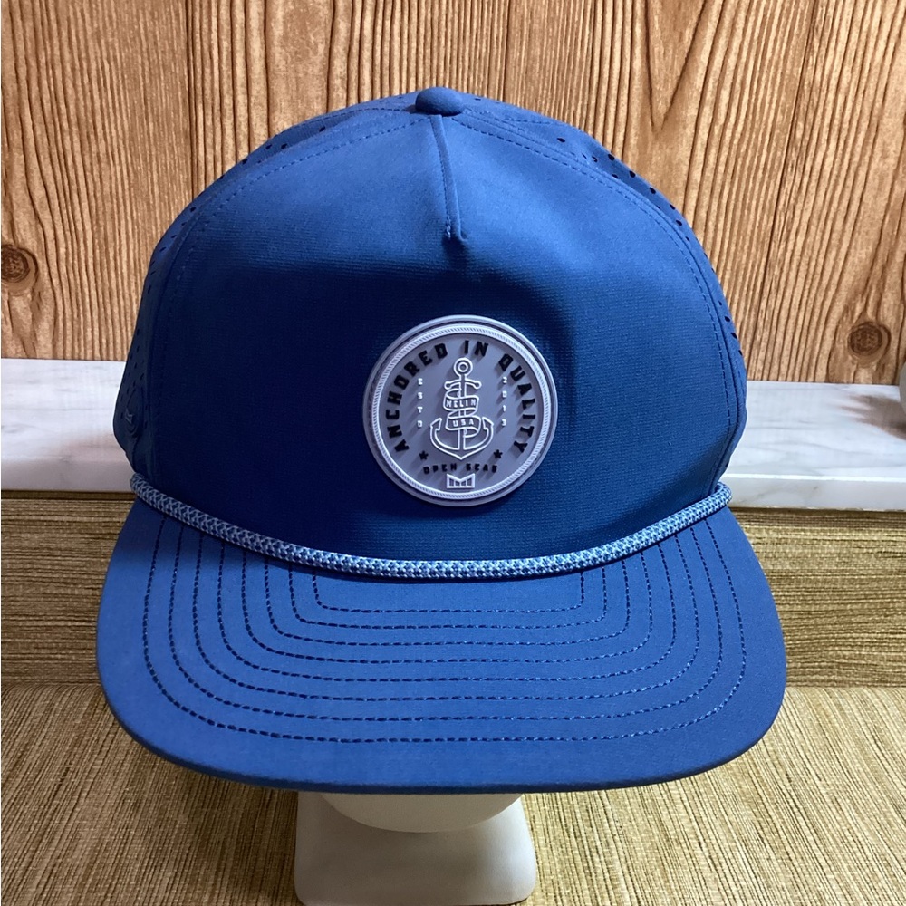 Melin Coronado Hydro Blue Anchor Logo SnapBack Hat Anchored in Quality